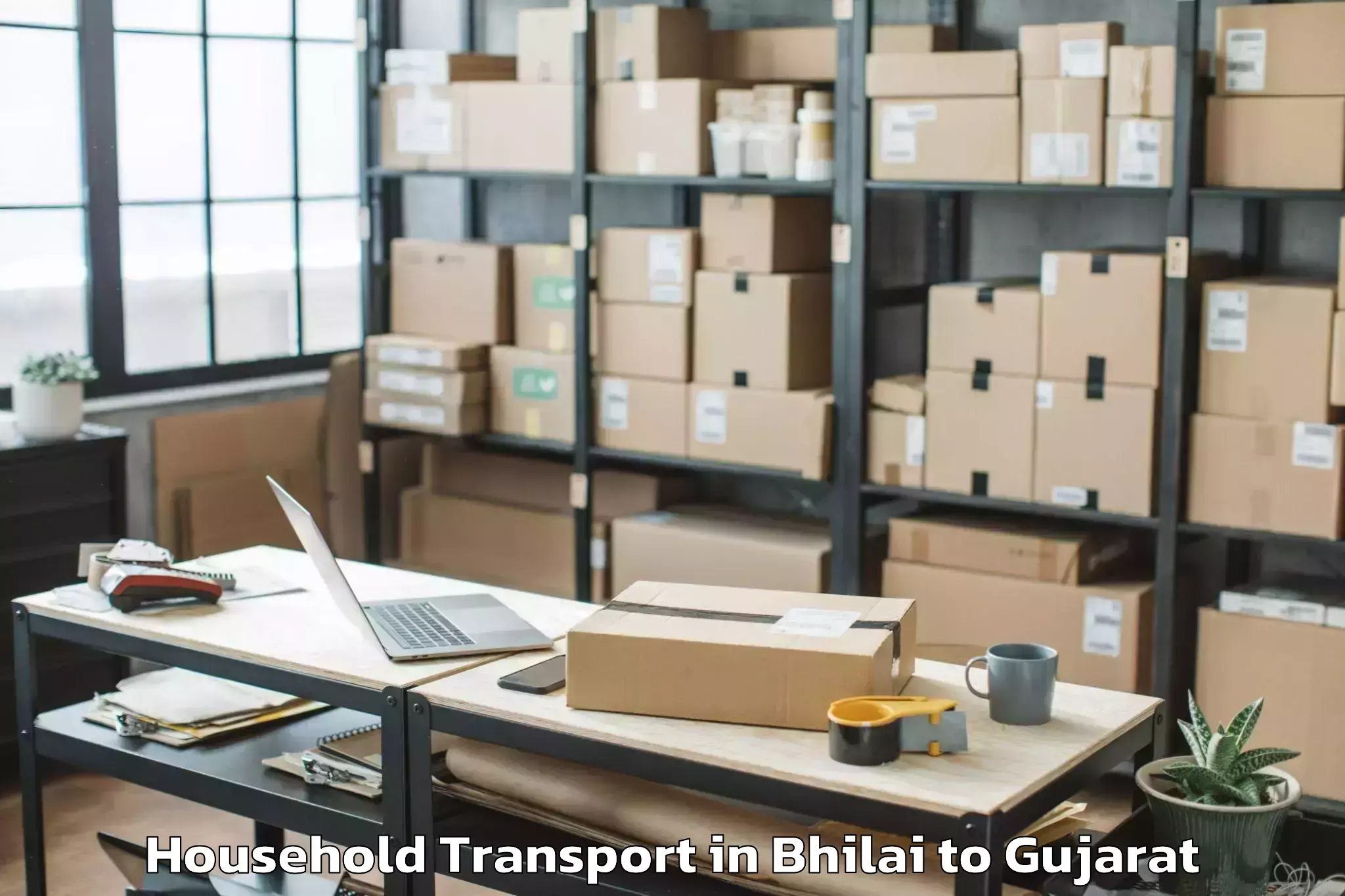 Get Bhilai to Nexus Ahmedabad One Mall Household Transport